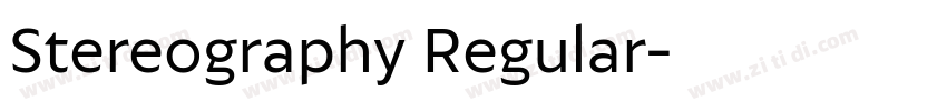 Stereography Regular字体转换